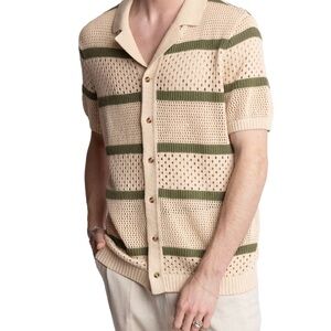 Paisley & Gray: NWT! Crochet Knit Polo Cardigan Button Down XL New with tags